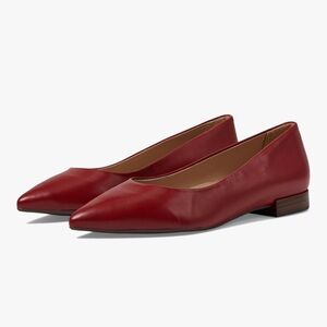 Marc Joseph New York Burgundy Leather Slip-On Flats
